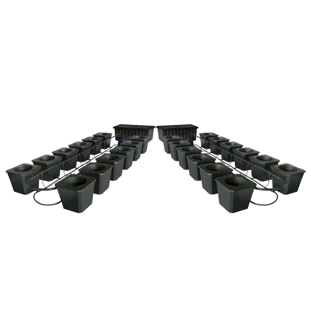 Hydroponic Bucket System - 24 Site Bubble Flow