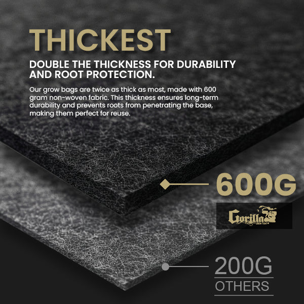 Gorilla 20 Gallon Grow Bags (4 Pack)