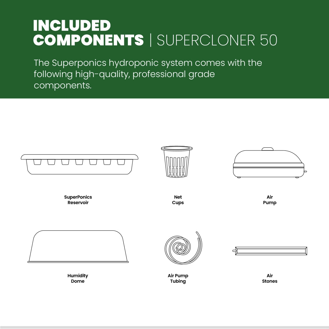 SuperCloner 50-Site Hydroponic Cloner System
