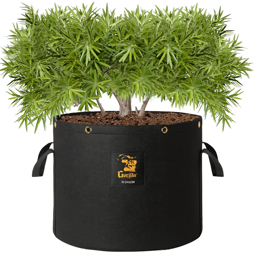 15 gallon plant pot Gorilla 15 Gallon Grow Bags (4 Pack)