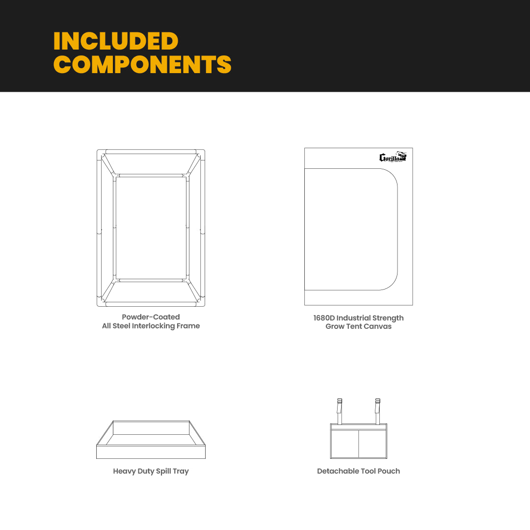 The All New Gorilla Grow Tent 2x2.5