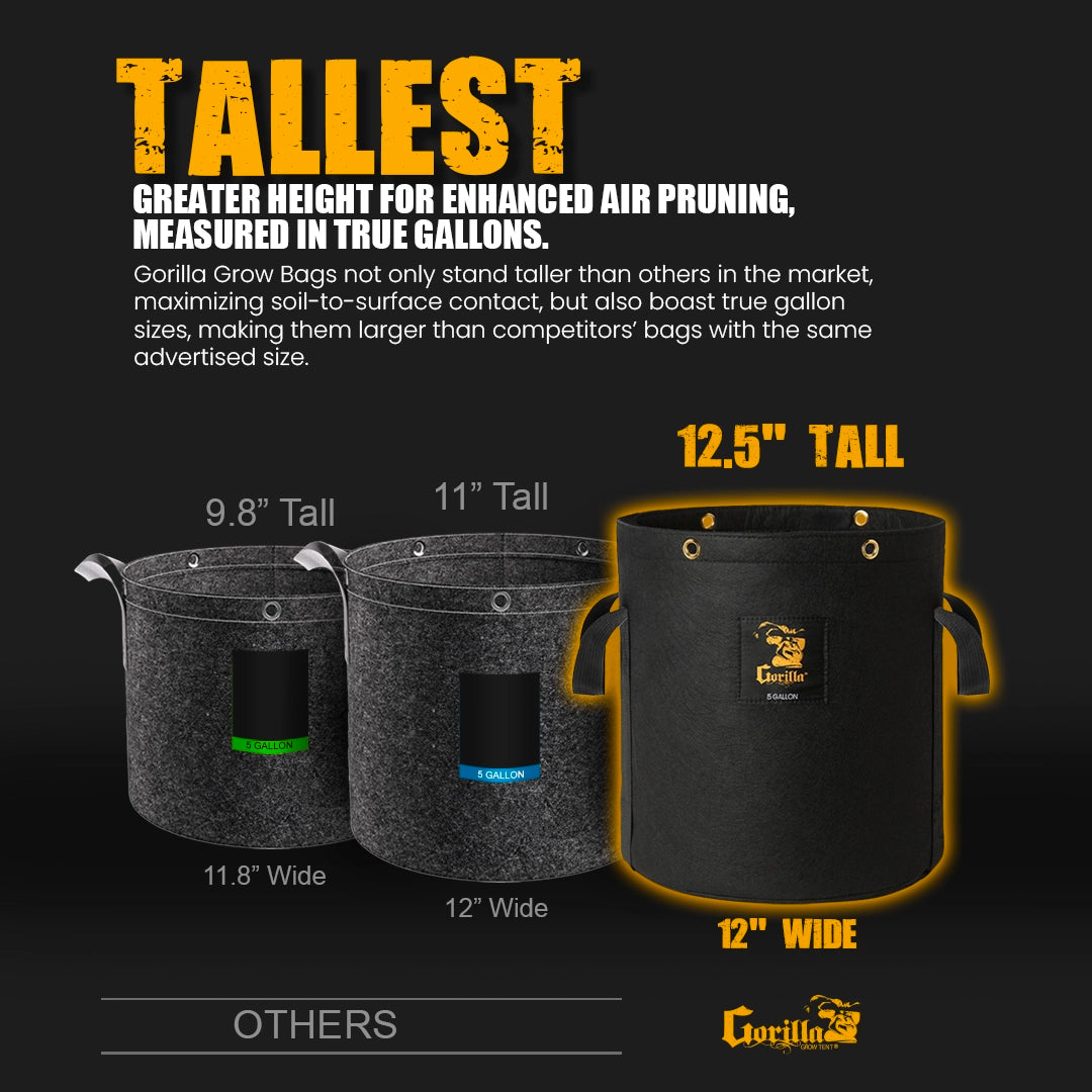 Gorilla 7 Gallon Grow Bag (4 Pack)